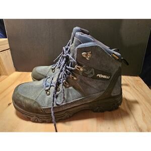 Foxelli Mens Size 9 Hiking Boots Waterproof Teal Suede